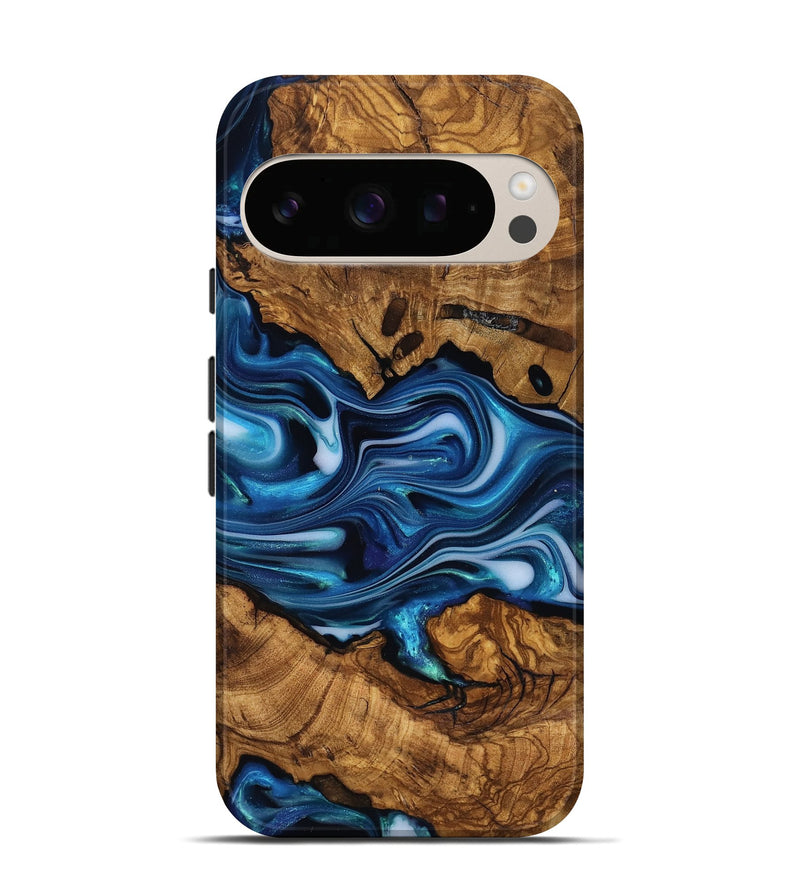 Pixel 10 Pro Wood Live Edge Phone Case - Reva (Ancient Olive, 818763)