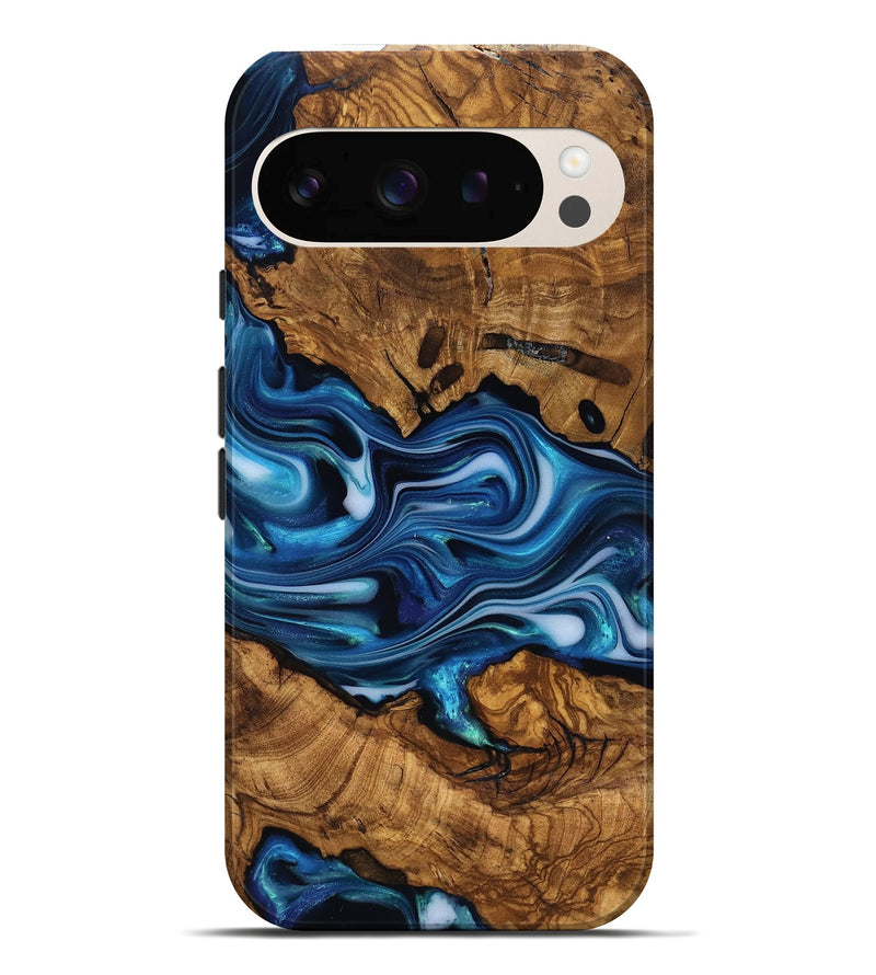 Pixel 10 Pro XL Wood Live Edge Phone Case - Reva (Ancient Olive, 818763)