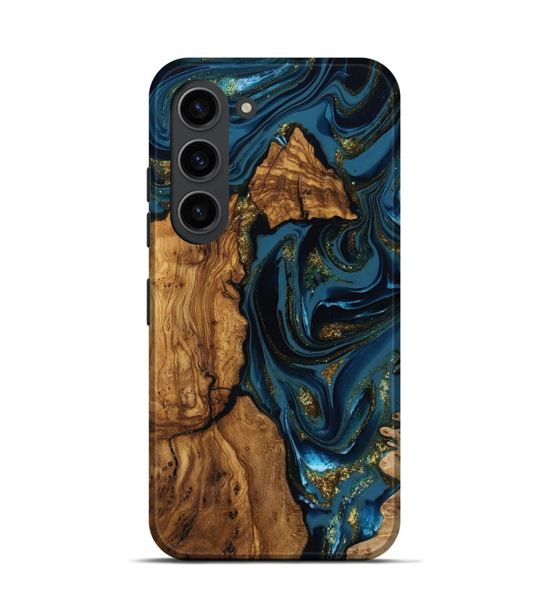 Galaxy S23 Wood Live Edge Phone Case - Alvaro (Ancient Olive, 818764)