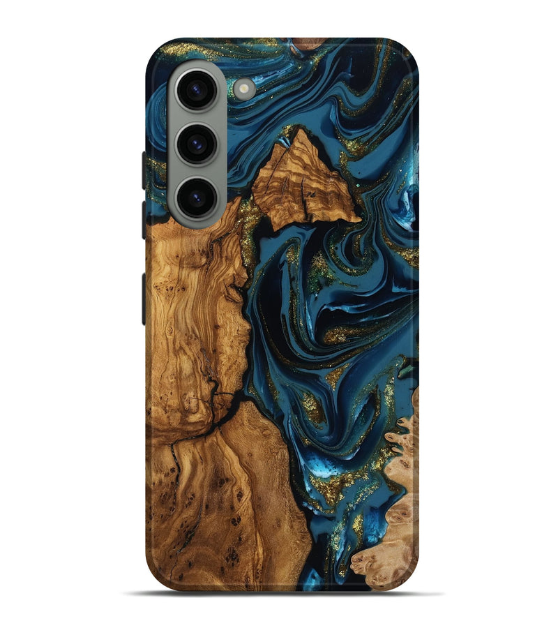 Galaxy S23 Plus Wood Live Edge Phone Case - Alvaro (Ancient Olive, 818764)