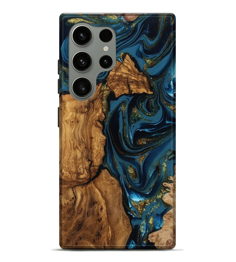 Galaxy S24 Ultra Wood Live Edge Phone Case - Alvaro (Ancient Olive, 818764)