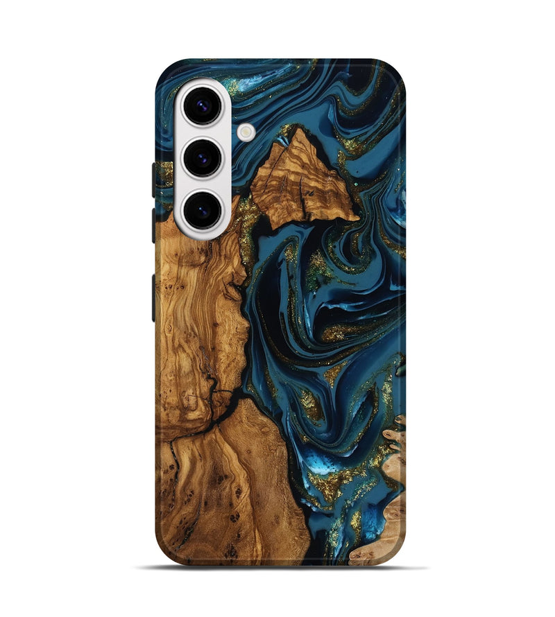 Galaxy S25 Wood Live Edge Phone Case - Alvaro (Ancient Olive, 818764)