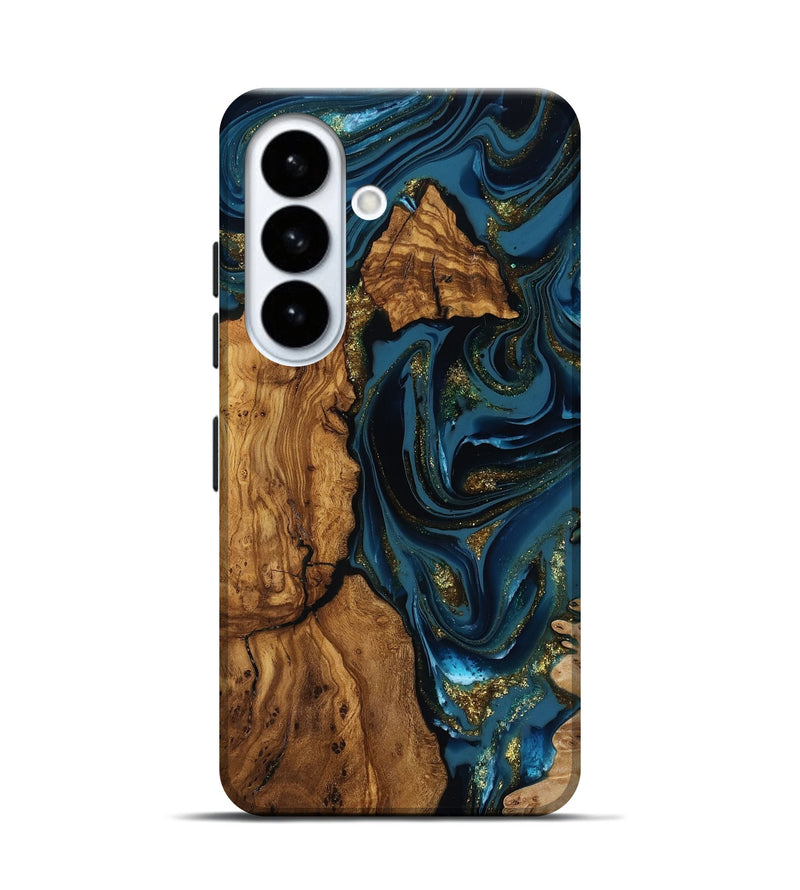 Galaxy S26 Wood Live Edge Phone Case - Alvaro (Ancient Olive, 818764)