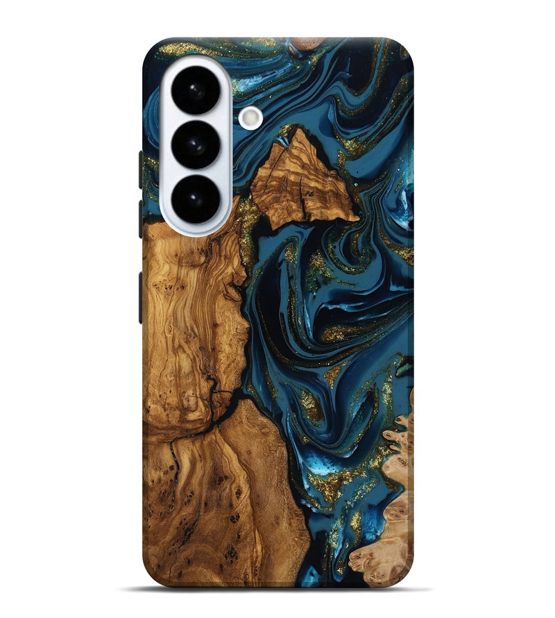 Galaxy S26 Plus Wood Live Edge Phone Case - Alvaro (Ancient Olive, 818764)