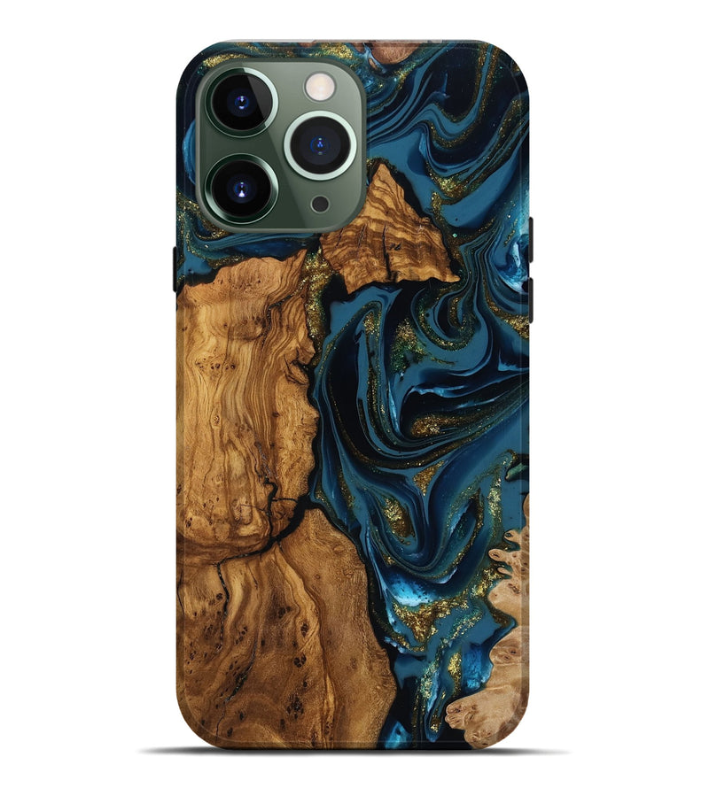 iPhone 13 Pro Max Wood Live Edge Phone Case - Alvaro (Ancient Olive, 818764)