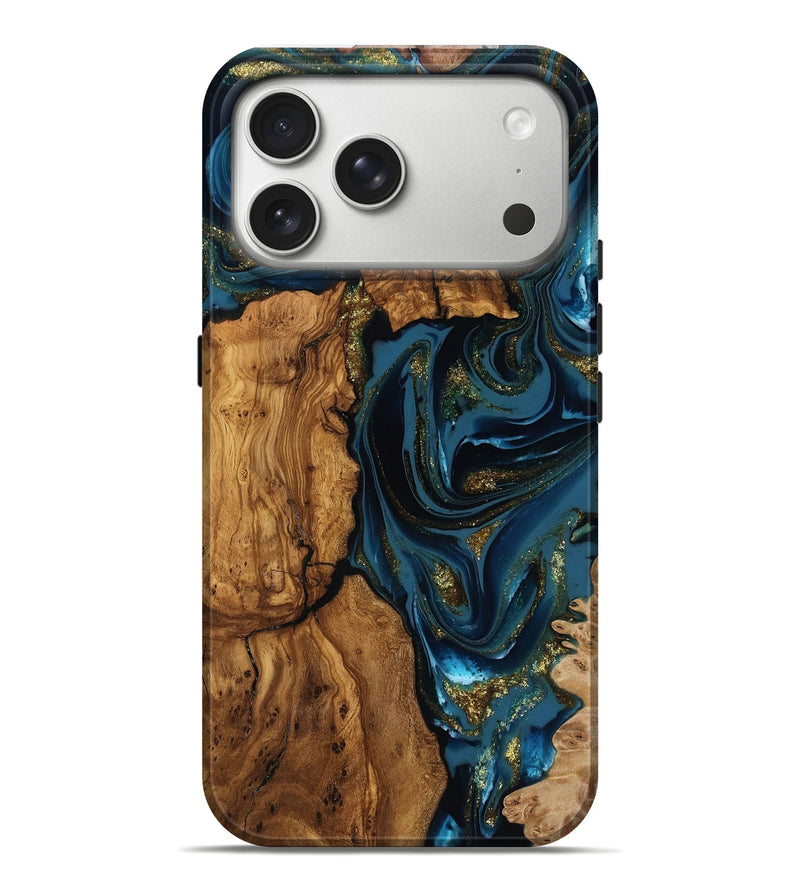 iPhone 17 Pro Max Wood Live Edge Phone Case - Alvaro (Ancient Olive, 818764)