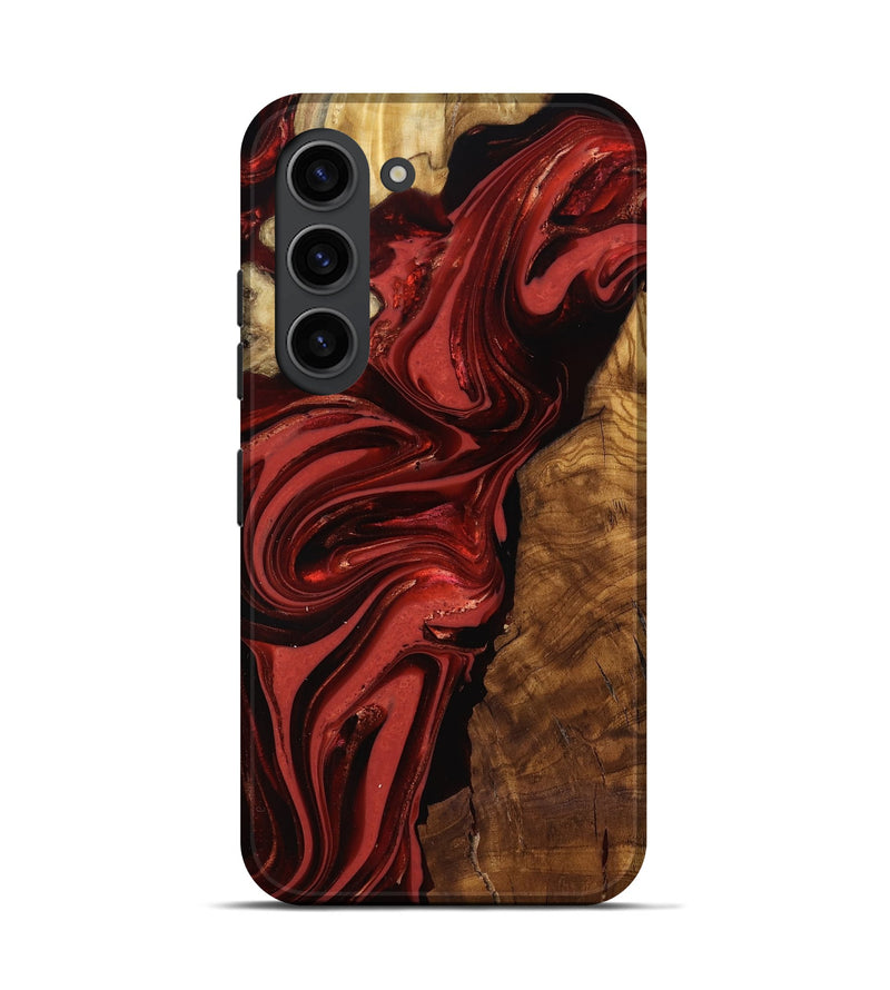 Galaxy S23 Wood Live Edge Phone Case - Ismael (Ancient Olive, 818765)