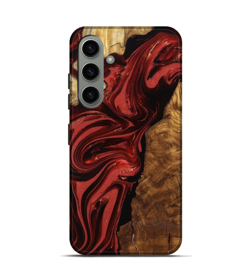 Galaxy S24 Wood Live Edge Phone Case - Ismael (Ancient Olive, 818765)