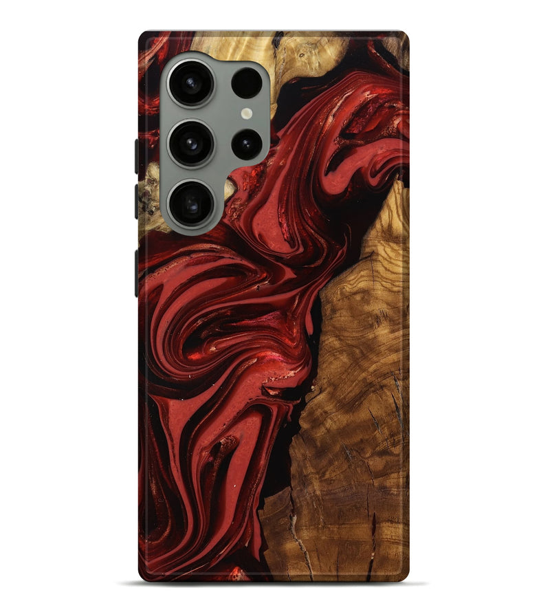 Galaxy S24 Ultra Wood Live Edge Phone Case - Ismael (Ancient Olive, 818765)