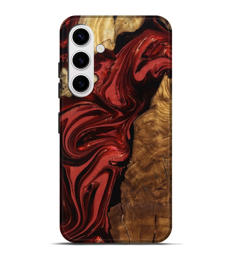 Galaxy S25 Plus Wood Live Edge Phone Case - Ismael (Ancient Olive, 818765)