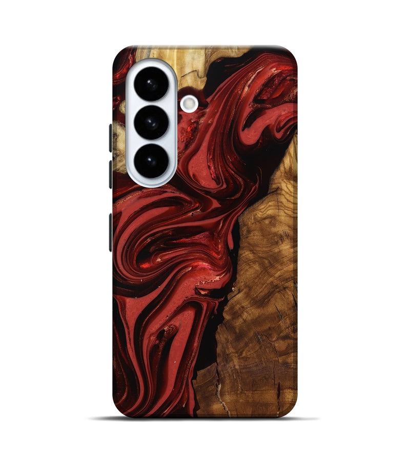 Galaxy S26 Wood Live Edge Phone Case - Ismael (Ancient Olive, 818765)