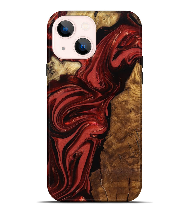 iPhone 14 Plus Wood Live Edge Phone Case - Ismael (Ancient Olive, 818765)