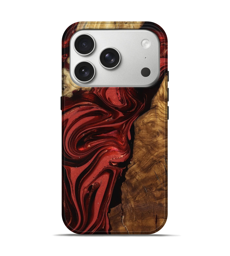 iPhone 17 Pro Wood Live Edge Phone Case - Ismael (Ancient Olive, 818765)