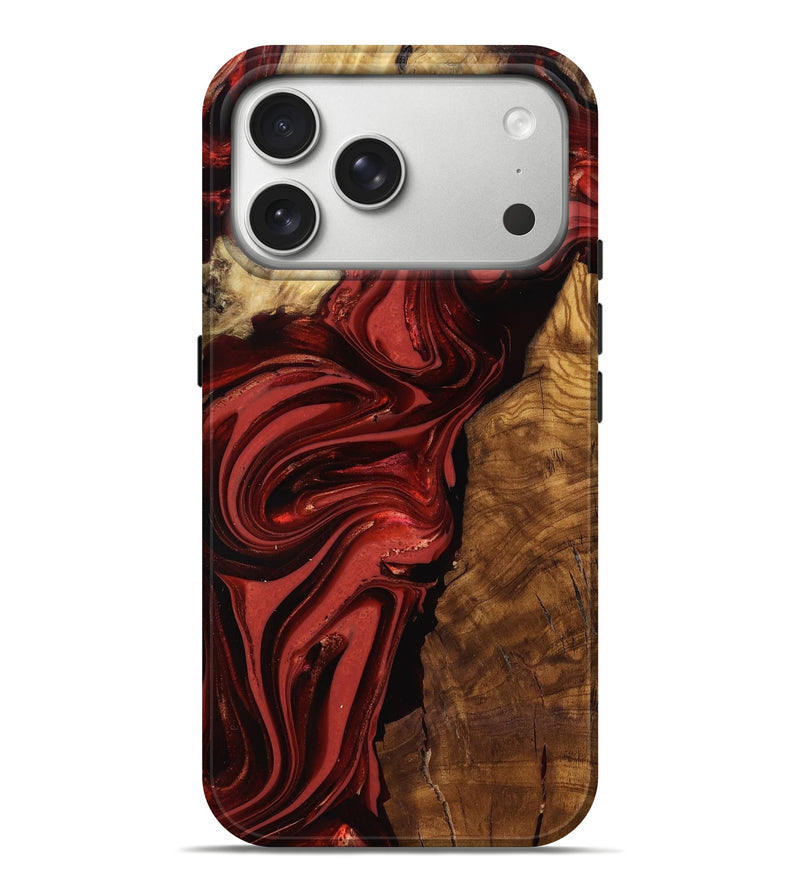 iPhone 17 Pro Max Wood Live Edge Phone Case - Ismael (Ancient Olive, 818765)