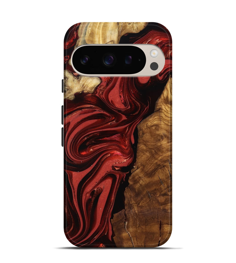 Pixel 9 Pro Wood Live Edge Phone Case - Ismael (Ancient Olive, 818765)