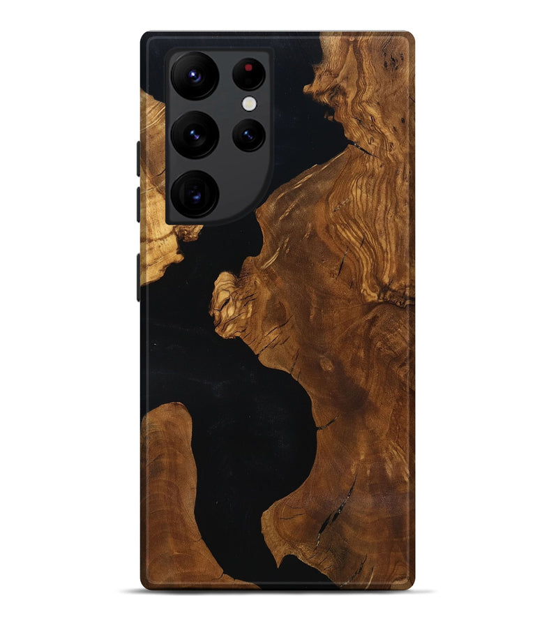Galaxy S22 Ultra Wood Live Edge Phone Case - Hildred (Ancient Olive, 818766)