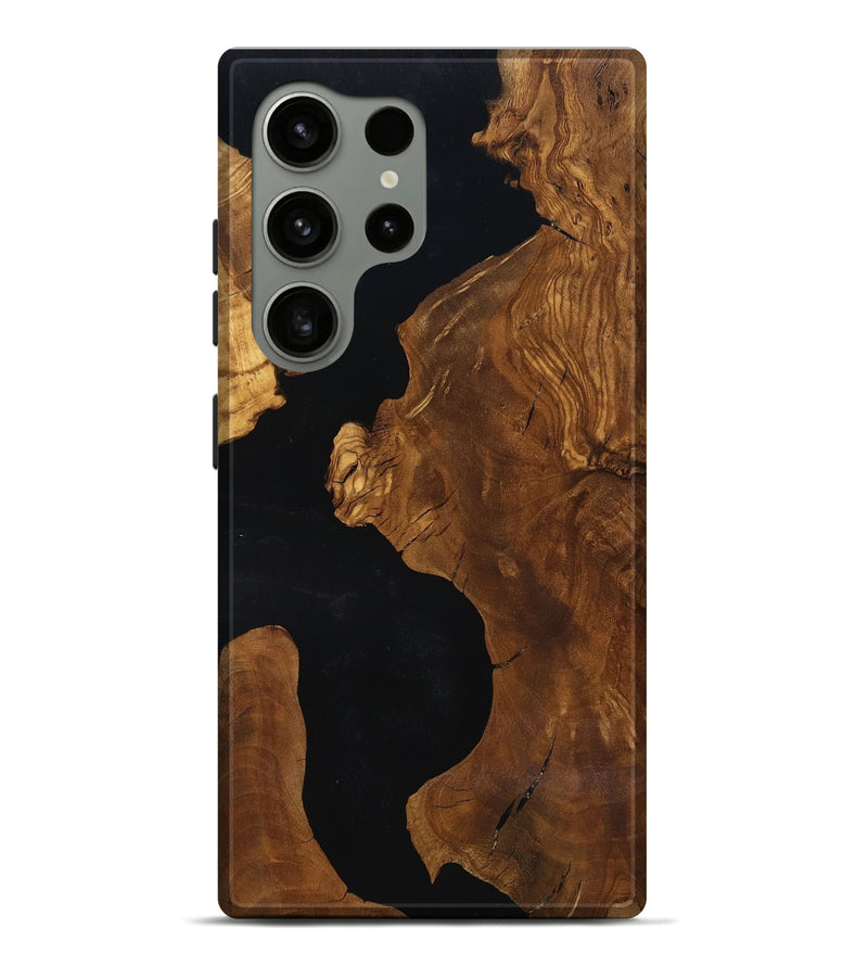 Galaxy S24 Ultra Wood Live Edge Phone Case - Hildred (Ancient Olive, 818766)