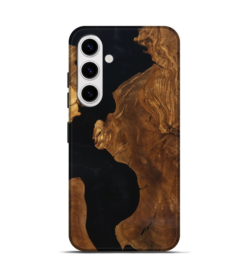 Galaxy S25 Wood Live Edge Phone Case - Hildred (Ancient Olive, 818766)