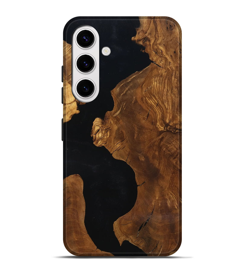 Galaxy S25 Plus Wood Live Edge Phone Case - Hildred (Ancient Olive, 818766)