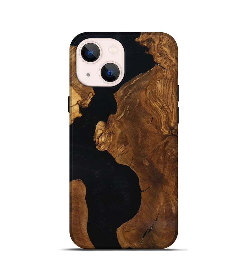 iPhone 13 mini Wood Live Edge Phone Case - Hildred (Ancient Olive, 818766)