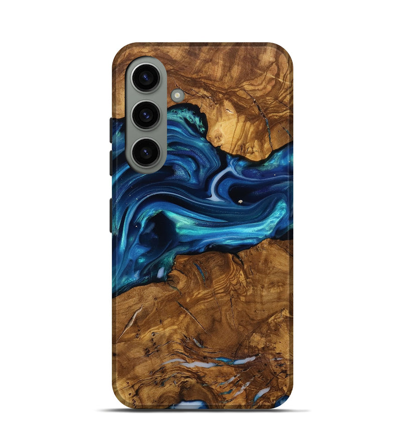 Galaxy S24 Wood Live Edge Phone Case - Ben (Ancient Olive, 818767)