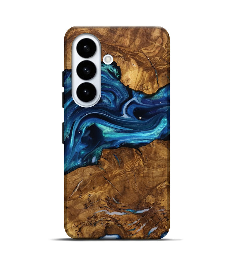 Galaxy S26 Wood Live Edge Phone Case - Ben (Ancient Olive, 818767)