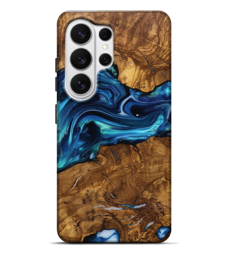 Galaxy S26 Ultra Wood Live Edge Phone Case - Ben (Ancient Olive, 818767)