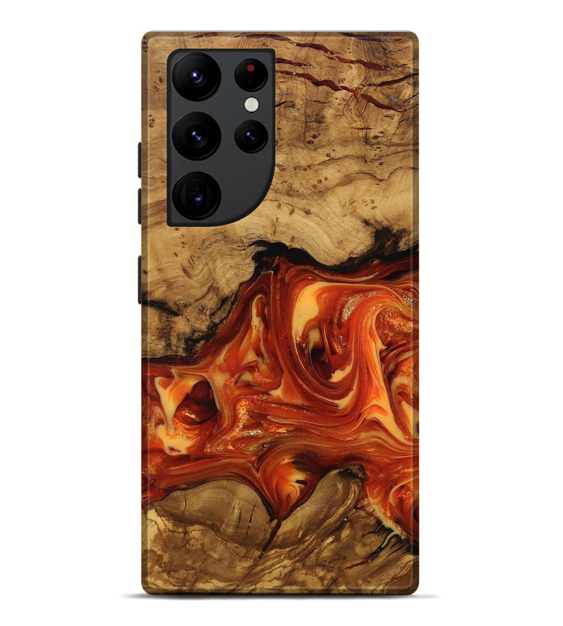 Galaxy S22 Ultra Wood Live Edge Phone Case - Socorro (Ancient Olive, 818768)