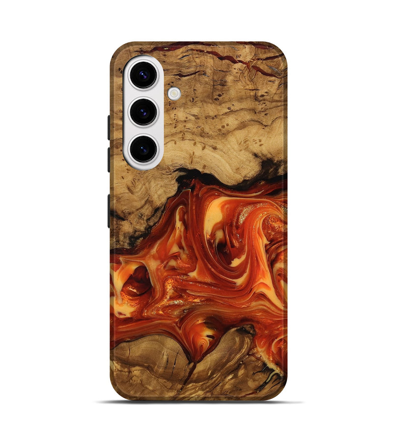 Galaxy S25 Wood Live Edge Phone Case - Socorro (Ancient Olive, 818768)