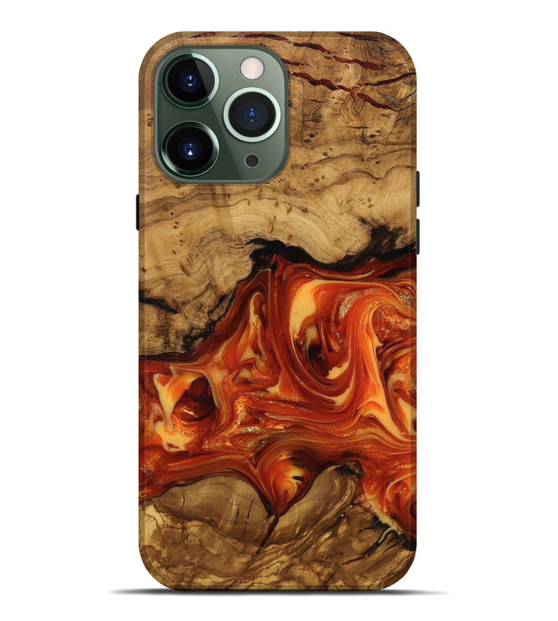 iPhone 13 Pro Max Wood Live Edge Phone Case - Socorro (Ancient Olive, 818768)