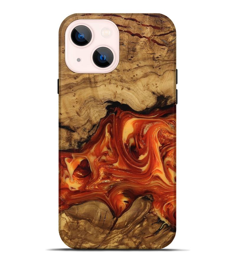 iPhone 14 Plus Wood Live Edge Phone Case - Socorro (Ancient Olive, 818768)