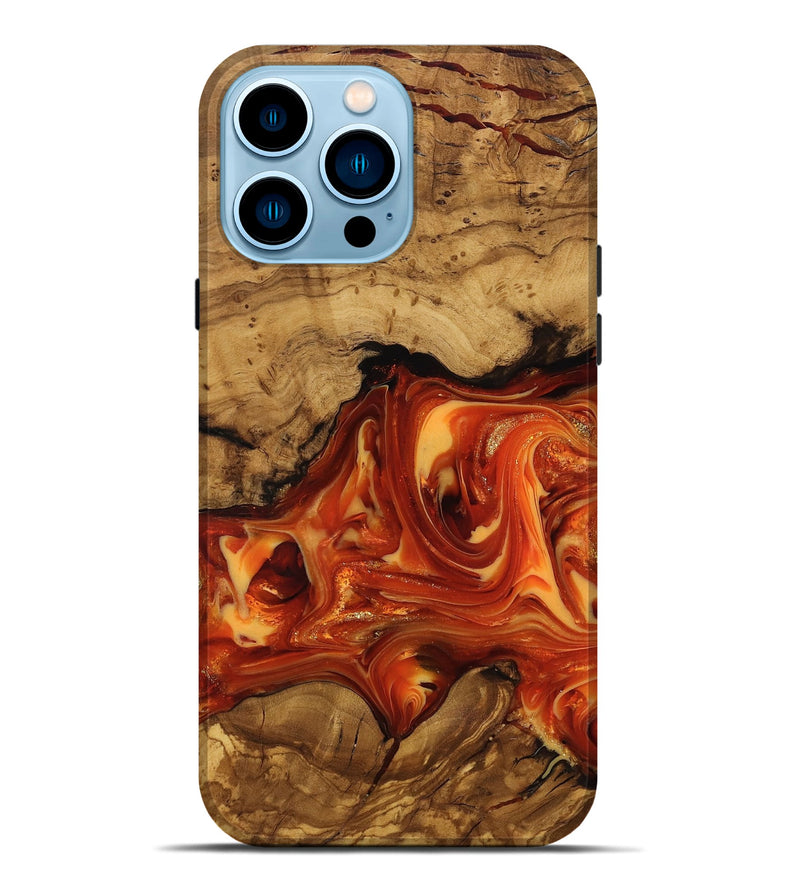 iPhone 14 Pro Max Wood Live Edge Phone Case - Socorro (Ancient Olive, 818768)