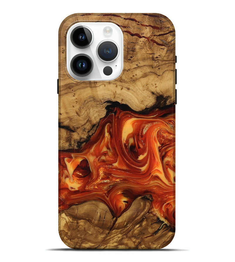 iPhone 15 Pro Max Wood Live Edge Phone Case - Socorro (Ancient Olive, 818768)