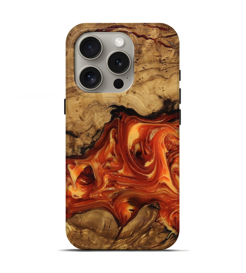 iPhone 16 Pro Wood Live Edge Phone Case - Socorro (Ancient Olive, 818768)