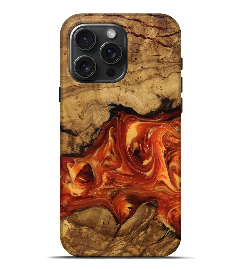 iPhone 16 Pro Max Wood Live Edge Phone Case - Socorro (Ancient Olive, 818768)
