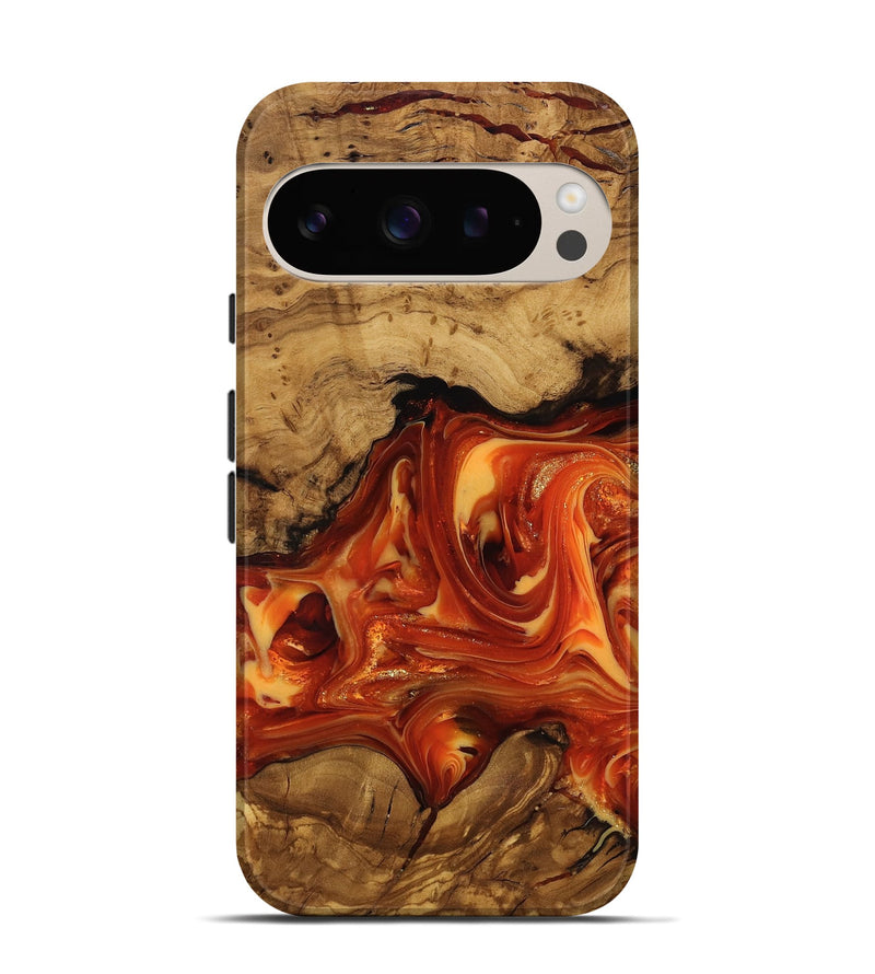 Pixel 9 Pro Wood Live Edge Phone Case - Socorro (Ancient Olive, 818768)