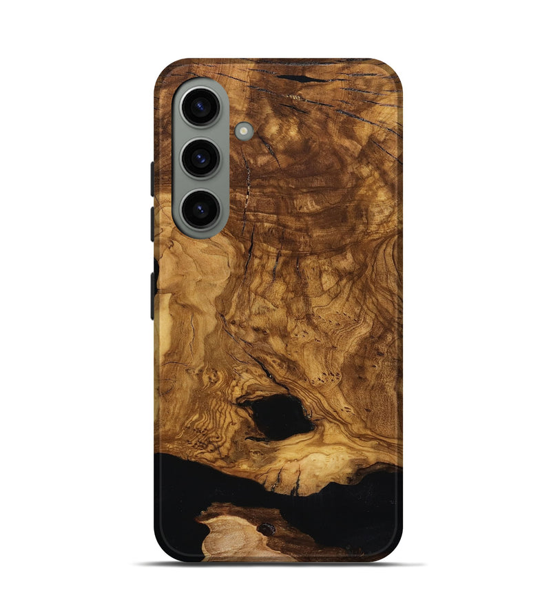 Galaxy S24 Wood Live Edge Phone Case - Leatha (Ancient Olive, 818769)