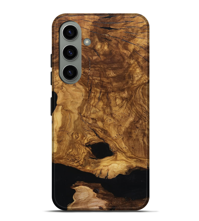 Galaxy S24 Plus Wood Live Edge Phone Case - Leatha (Ancient Olive, 818769)
