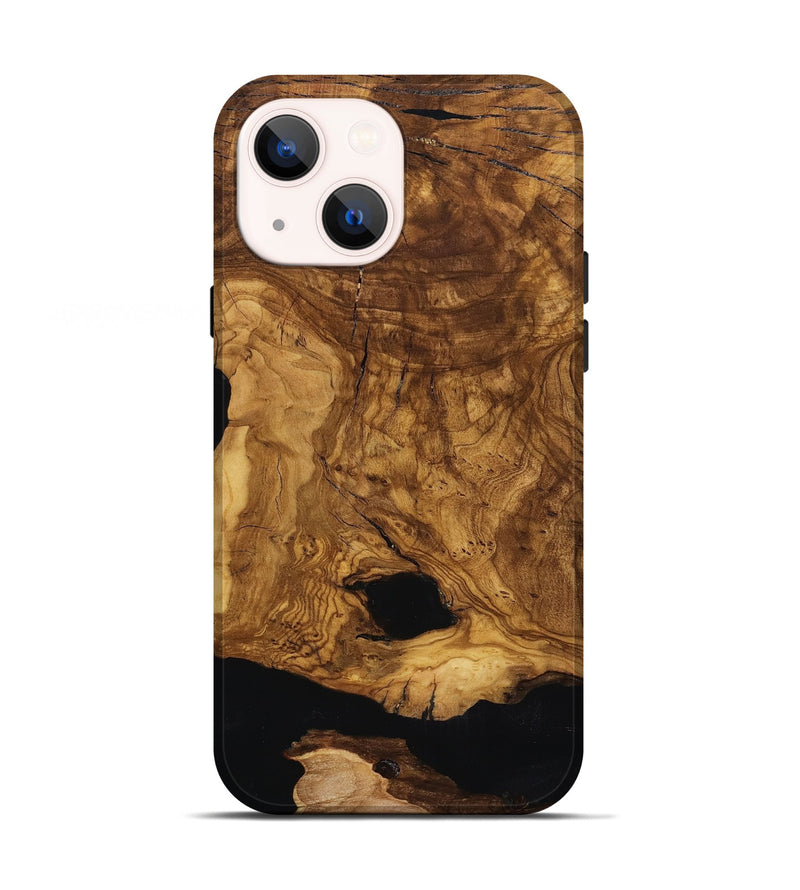 iPhone 13 Wood Live Edge Phone Case - Leatha (Ancient Olive, 818769)