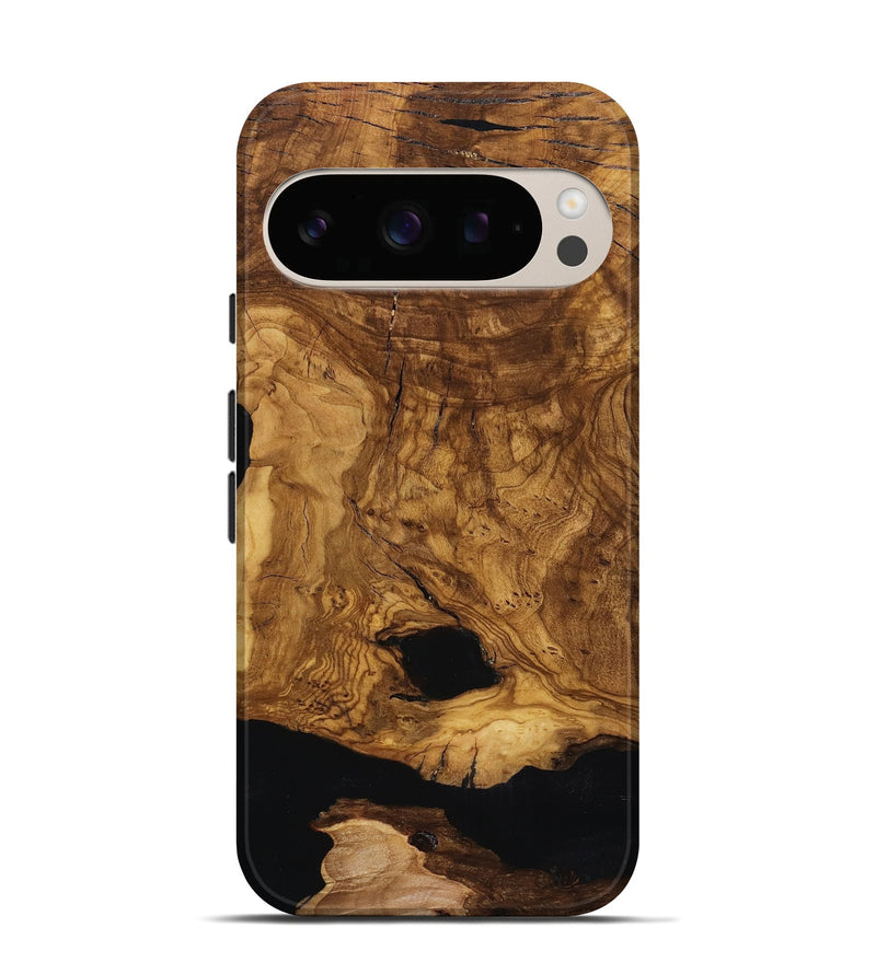 Pixel 10 Wood Live Edge Phone Case - Leatha (Ancient Olive, 818769)