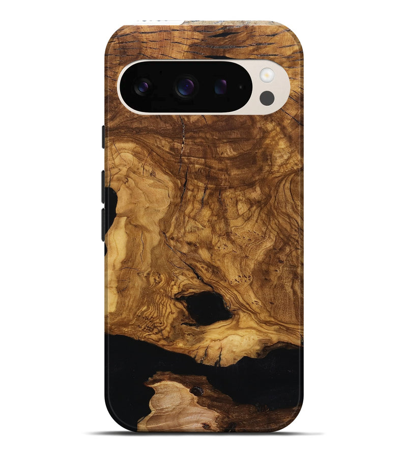Pixel 10 Pro XL Wood Live Edge Phone Case - Leatha (Ancient Olive, 818769)