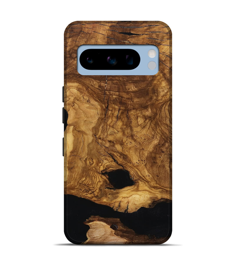 Pixel 8 Pro Wood Live Edge Phone Case - Leatha (Ancient Olive, 818769)