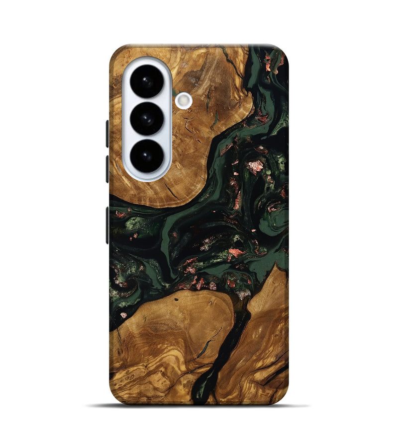 Galaxy S26 Wood Live Edge Phone Case - Hester (Ancient Olive, 818770)