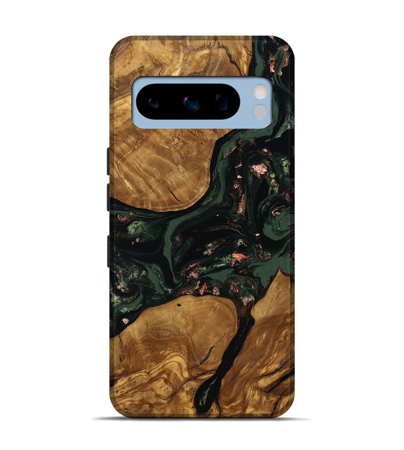 Pixel 8 Pro Wood Live Edge Phone Case - Hester (Ancient Olive, 818770)