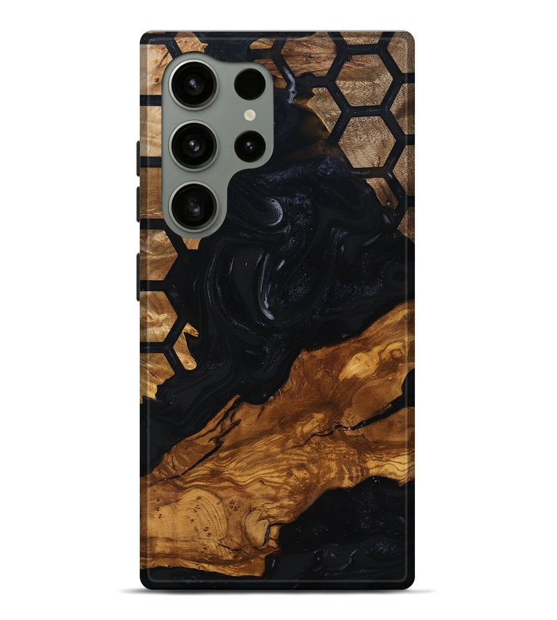 Galaxy S24 Ultra Wood Live Edge Phone Case - Sydney (Ancient Olive, 818771)