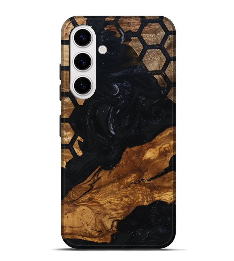 Galaxy S25 Plus Wood Live Edge Phone Case - Sydney (Ancient Olive, 818771)