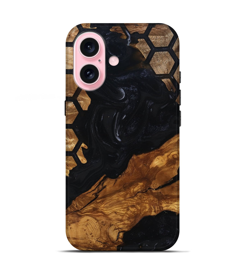 iPhone 17 Wood Live Edge Phone Case - Sydney (Ancient Olive, 818771)