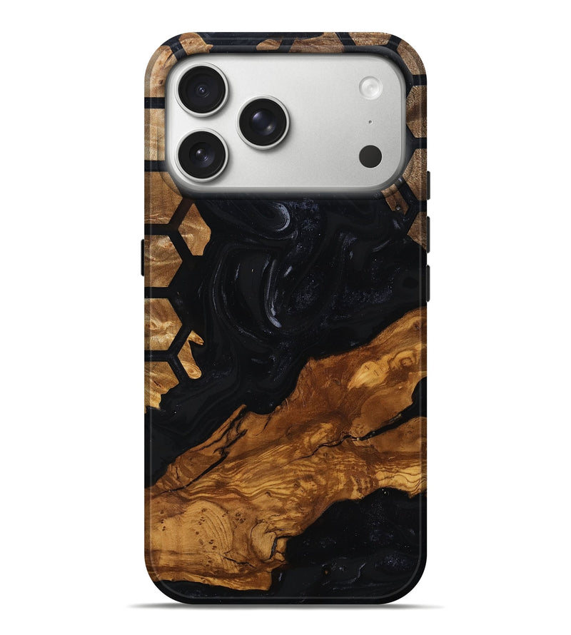 iPhone 17 Pro Max Wood Live Edge Phone Case - Sydney (Ancient Olive, 818771)