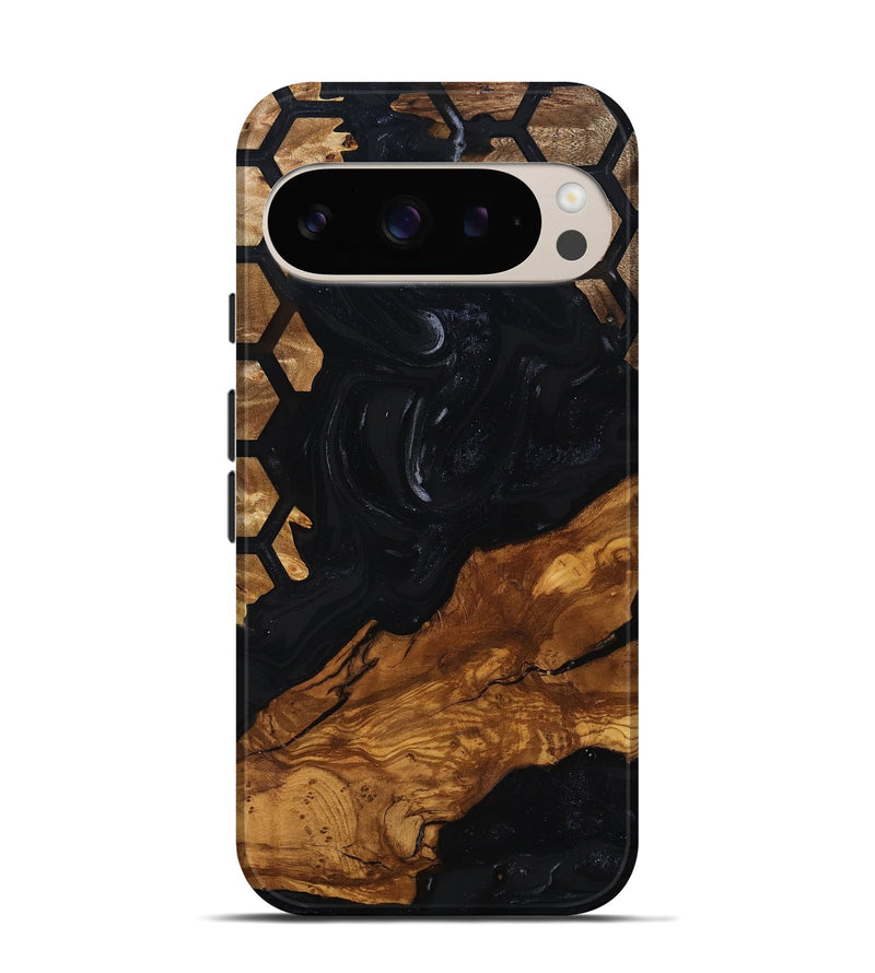 Pixel 9 Wood Live Edge Phone Case - Sydney (Ancient Olive, 818771)