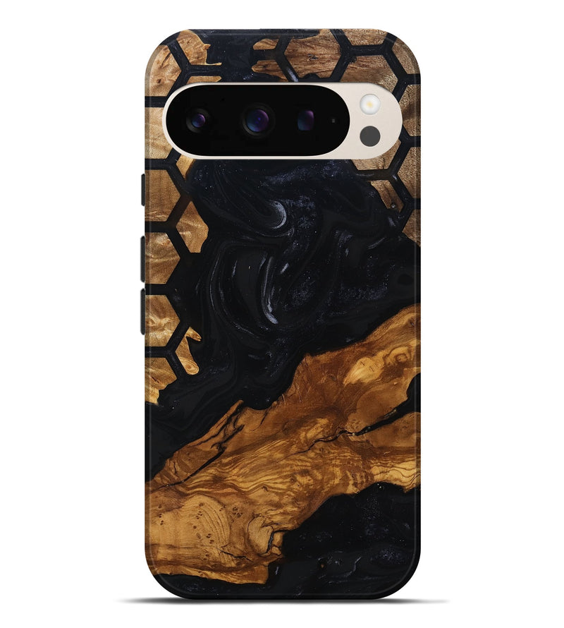 Pixel 9 Pro XL Wood Live Edge Phone Case - Sydney (Ancient Olive, 818771)
